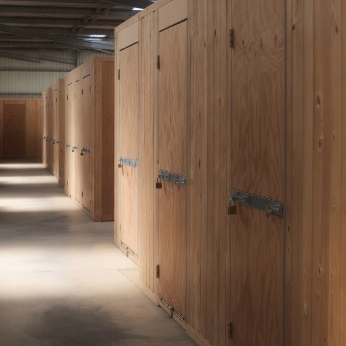 Self Storage units inside lokup Self Storage Blackpool